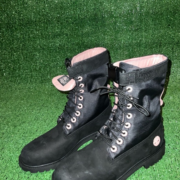 Timberland Limited Release Black and Pink Combat Boots - Picture 7 of 8